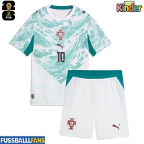 Portugal Bernardo Silva #10 Auswärts Trikotsatz Kinder EM 2024 Kurzarm (+ Kurze Hosen)